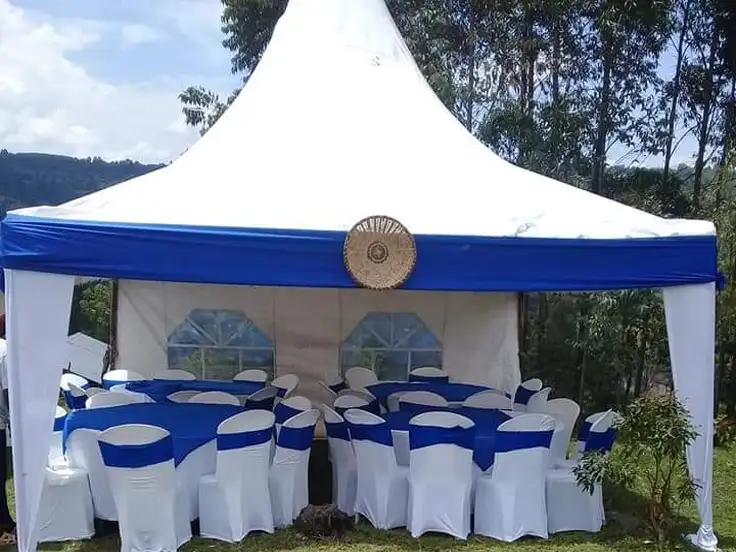 Premium Draped Setup — 20-Seater Nairobi